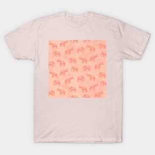 Light Blush Indian Elephants T-Shirt